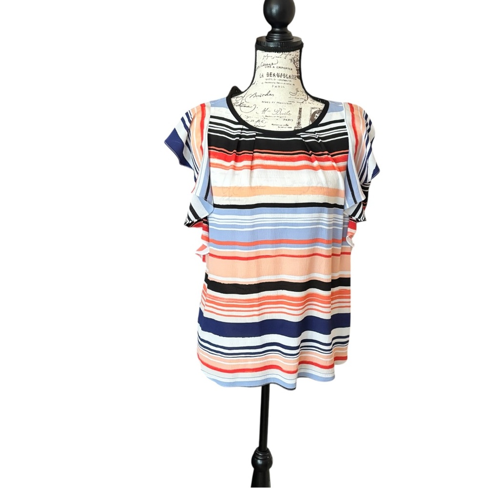 Elle Multicolor Striped Blouse